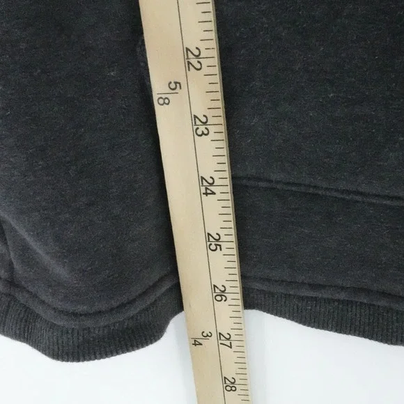 Athleta Hoodie Womens‎ Small Charcoal Gray Funnel Neck Kangaroo Pocket - Picture 14 of 16